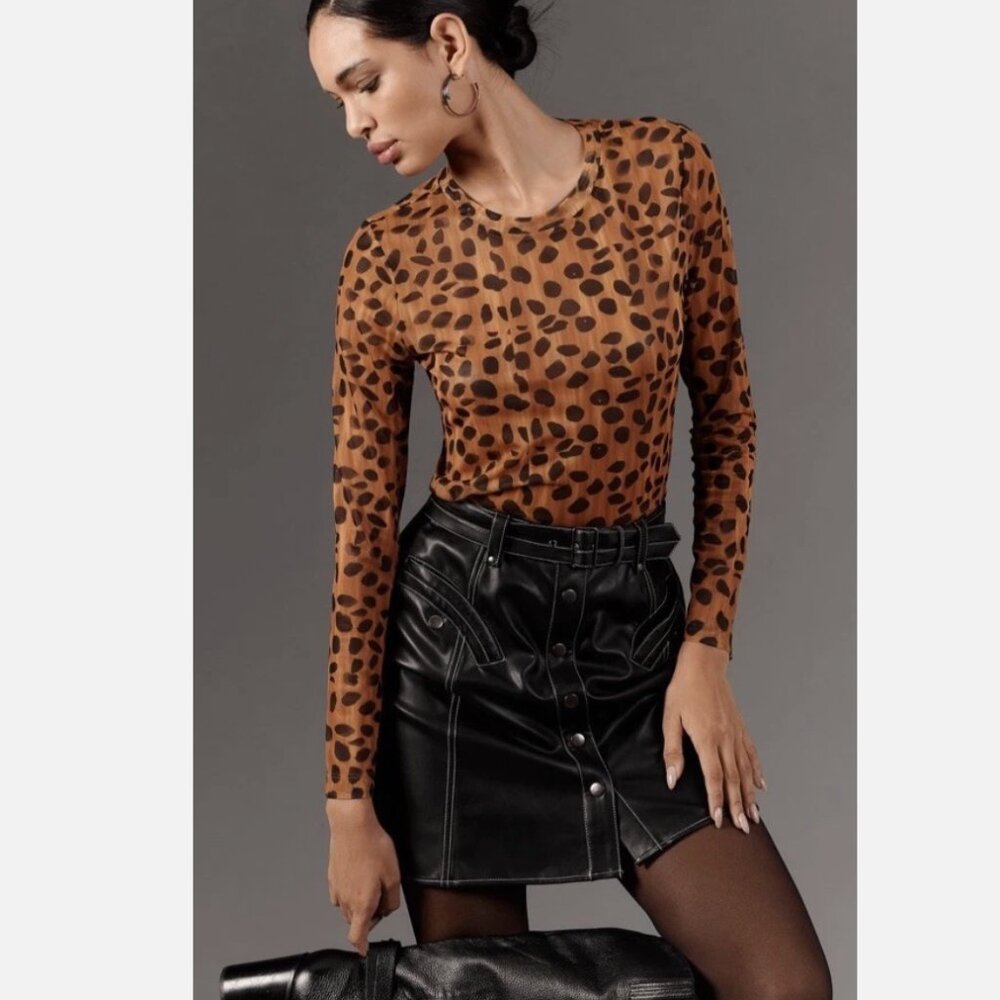NWT Anthropologie sheer long sleeve